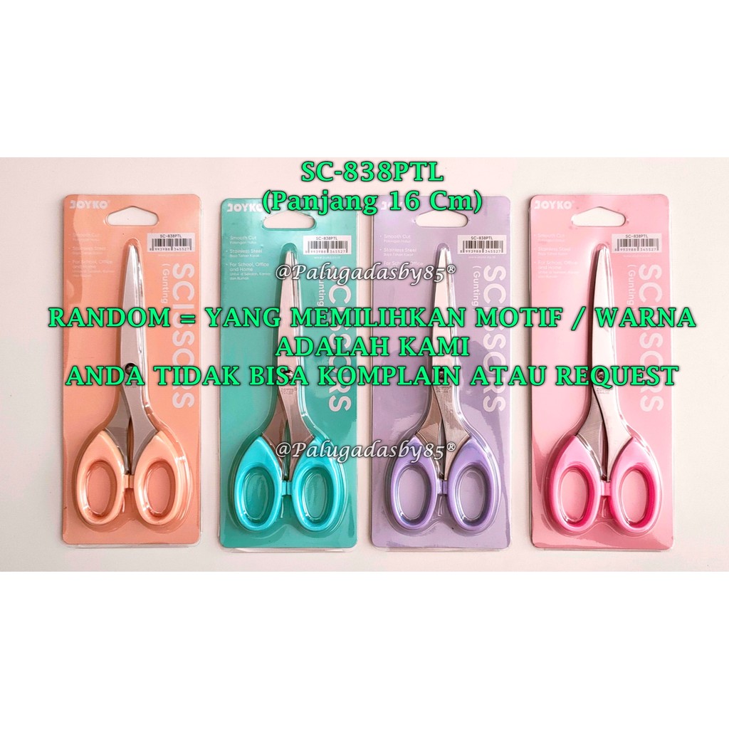 

(1 Biji) GROSIR Gunting JOYKO SC-838PTL Sedang / Gunting Scissors Joyko SC-838PTL / Joyko SC-838 PTL