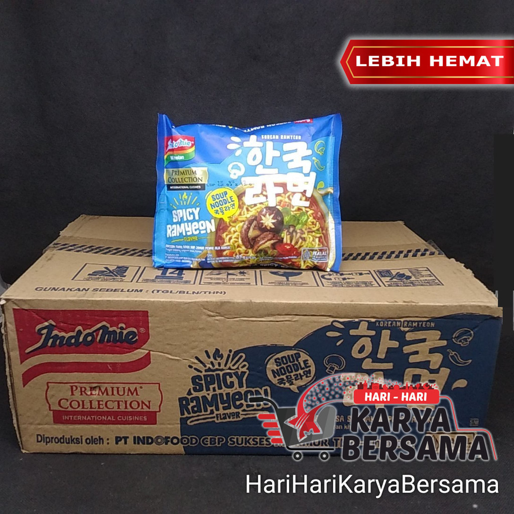 

INDOMIE MI INSTAN SPICY RAMYEON KOREAN SOUP PER KARTON 20'S X 83GR