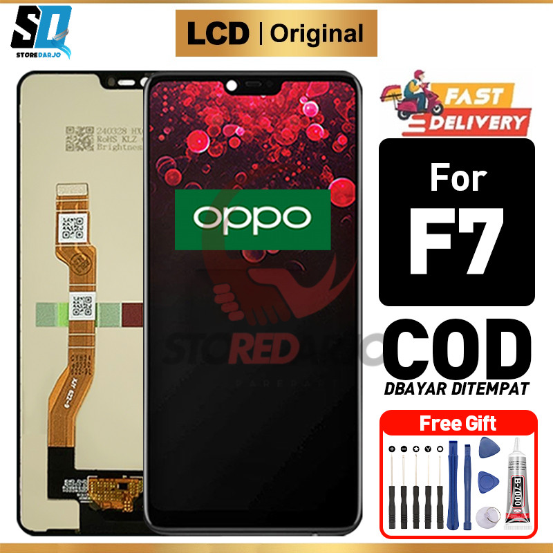 LCD OPPO F7 Original Fullset ori  Touchscreen Murah For Glass Touch Screen Digitizer