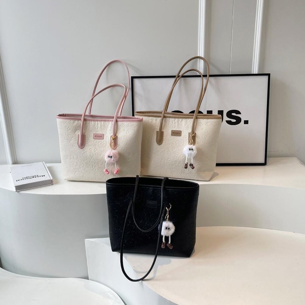 RECOMMENDED TAS WANITA TOTE BAG BESAR KAPASITAS BESAR TAS LAPTOP KERJA KANTOR 15 INCI TAS BAHU