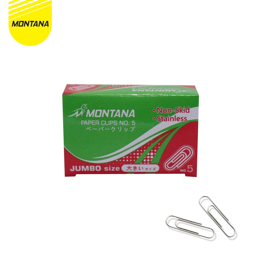 

MONTANA Paper Clip / Klip / Penjepit Kertas Montana No.5 BOX