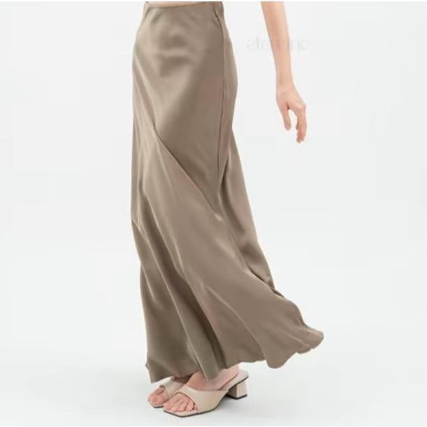Rok Satin silk premium - Rok Satin Long Skirt - Rok Satin Panjang