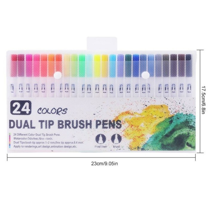 

best -Dual Tip Brush Pen 24 Set