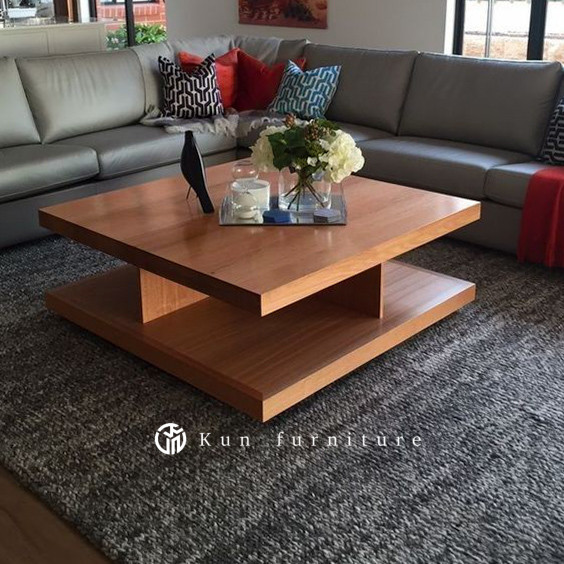 meja kopi jati, meja tamu jati minimalis, meja tamu minimalis | Kun furniture