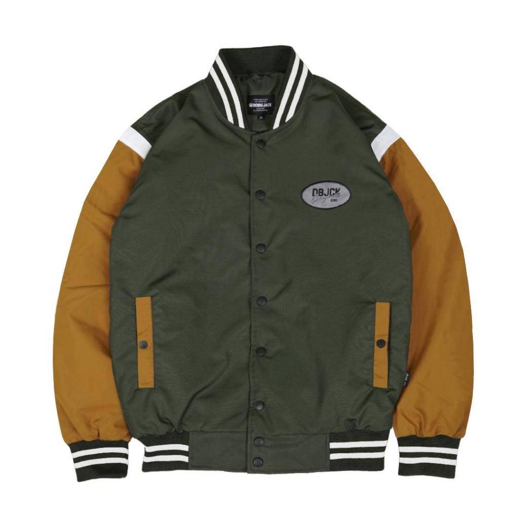 Dobujack Jacket Varsity Verter Green Tobacco