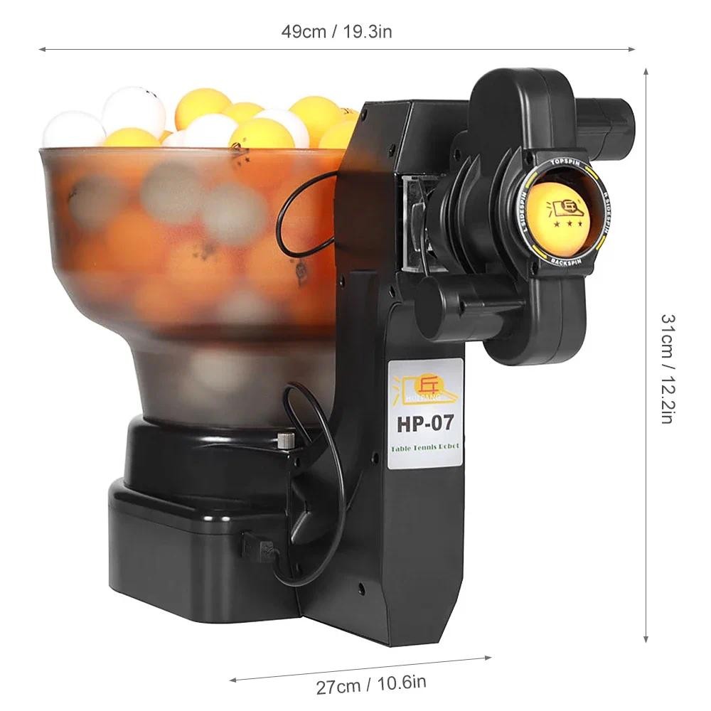 Table Tennis Automatic Launcher,Robot Ping Pong Machine Serves 40mm Regulation Ping Pong Balls Autom