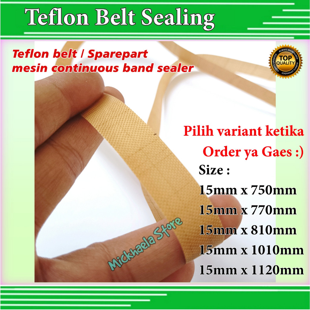 Teflon belt pita sealer mesin continuous band seaming frb770 fr800 fr900 sf150 sf150g ossel powepack