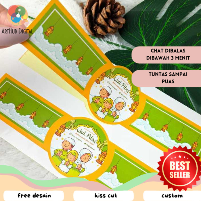 

AHD Cetak Sticker Segel Lebaran Stiker Toples Segel Idul Fitri Segel Kue Lebaran Free Desain
