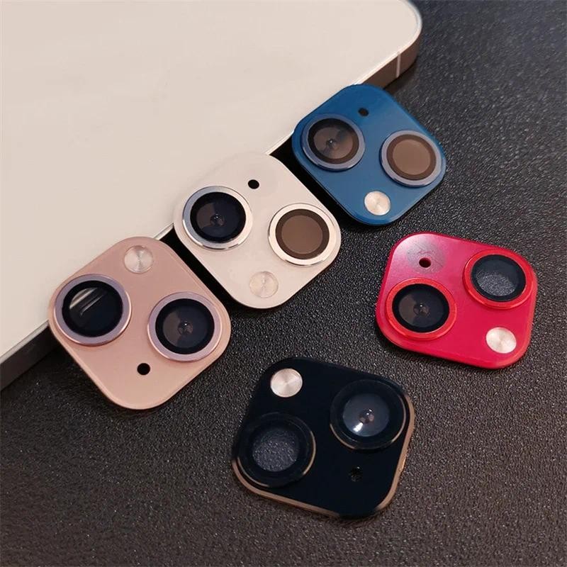 Hot Fake Camera Lens Seconds Change For iPhone XR to 13 Back Film Phone Titanium Alloy Sticker Prote