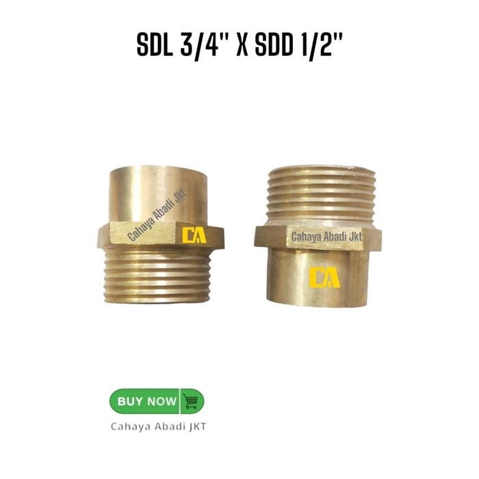 SOK DRAT LUAR 3/4" X SOK DRAT DALAM 1/2" KN