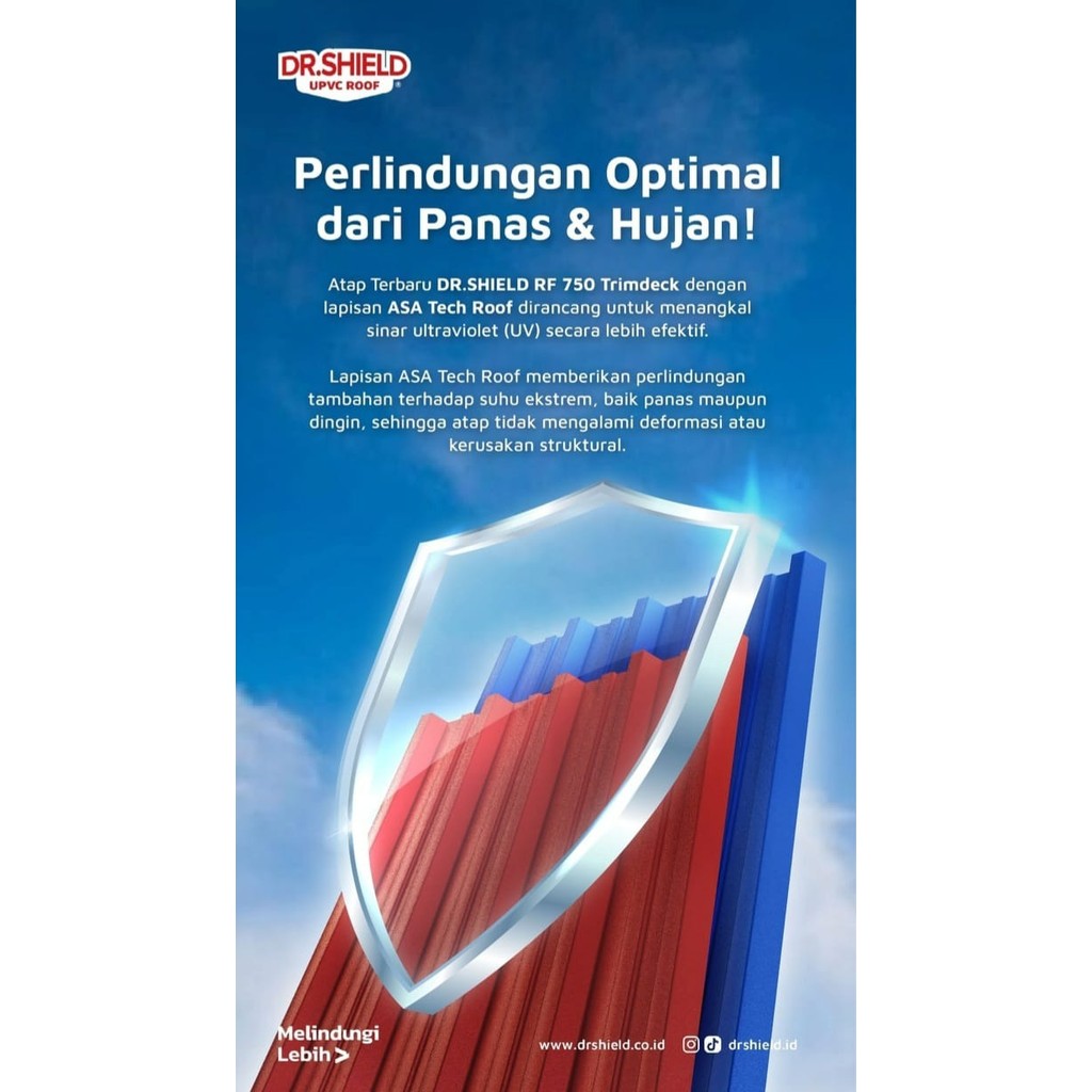 ATAP UPVC SINGLE LAYER RF 750 DR SHIELD
