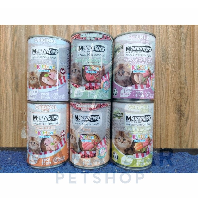 Markotops kaleng KITTEN 400g makanan basah kucing untuk kitten