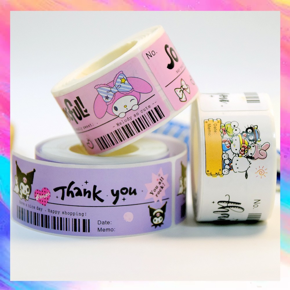 

120pcs/Roll Sticker Sanrio Kuromi Melody Cute Stiker Tape Washi Tape Masking Tape - GF0566