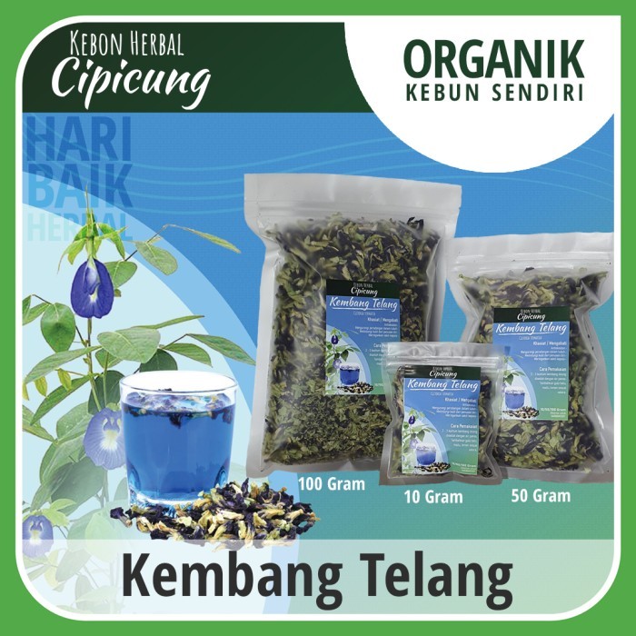 

Teh Bunga Telang | Kembang Telang Kering | Butterfly Pea - 100 Gram