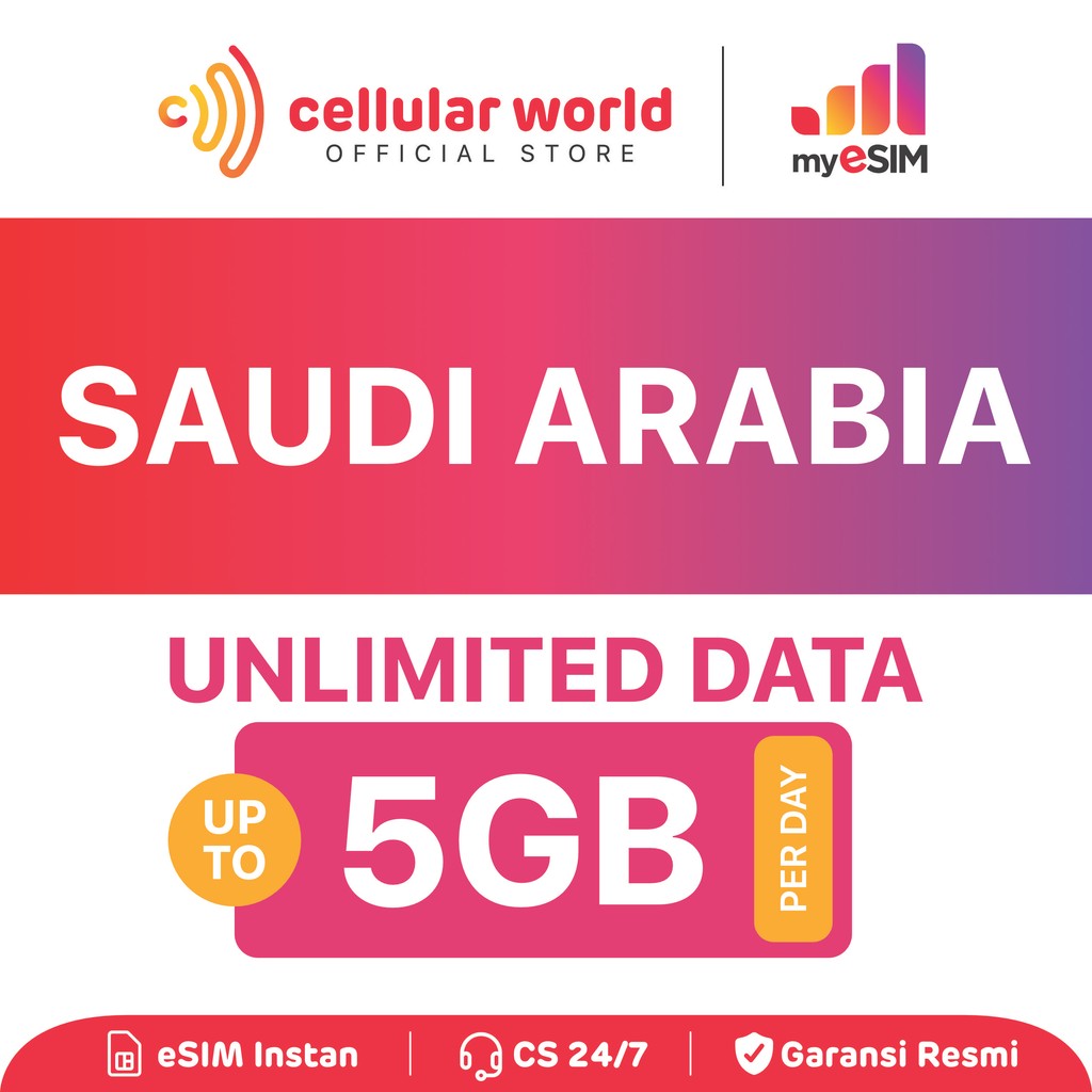 myESIM Saudi Arabia | Unlimited | eSIM Roaming | eSIM Internet | eSIM Umroh | eSIM Haji