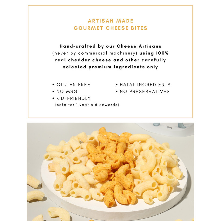 

Sodachips TRUFFLE HONEY BUTTER Cheese Bites snack