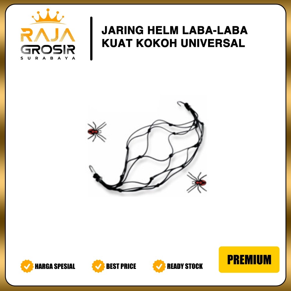 XOJINSHOP Jaring helm Spider laba laba/Tali helm/cargo net Laris Grosir Surabaya
