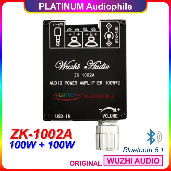 Bluetooth 5.1 Stereo Class D Amplifier 2X 100W ZK-1002A - ZK-1002A