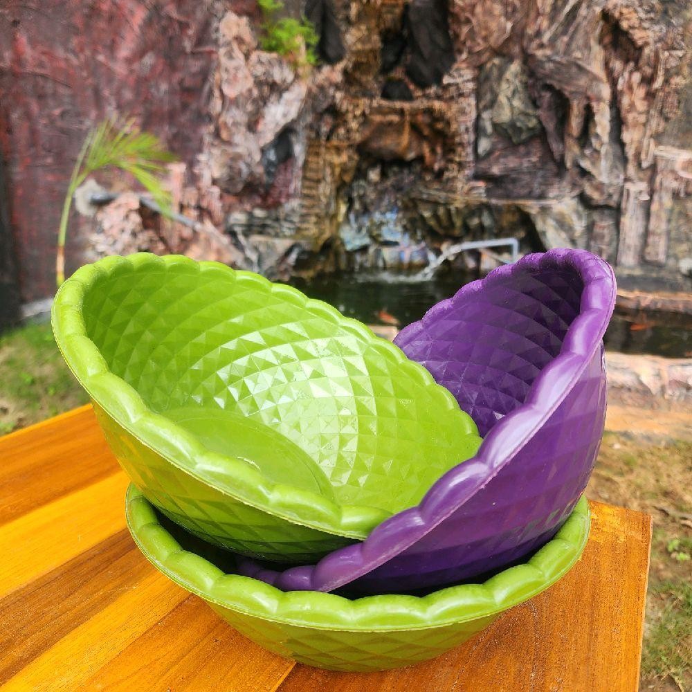 (24 PCS) BASKOM PLASTIK 22 CM / BASKOM MURAH / BASKOM PLASTIK HAJATAN/ BASKOM PLASTIK MOTIF BERLIAN 