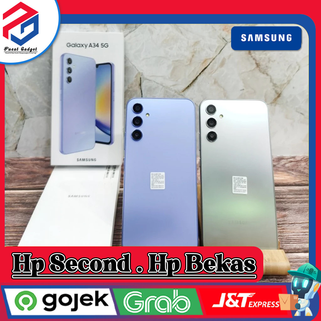 Samsung A34 5G Ram 8/128GB | Ram 8/256GB Second Pusat Gadget