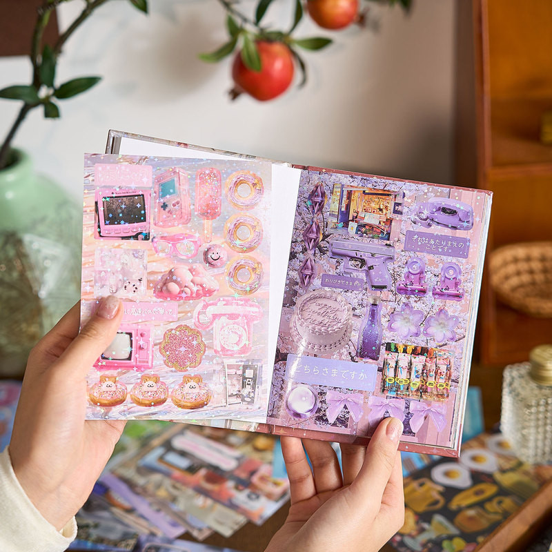 

Cute Minkys 45sheets Sticker Books Decorative Sticker For Kpop Laptop Journal Scrapbook Kawaii Stationery Stickers Children Toys
