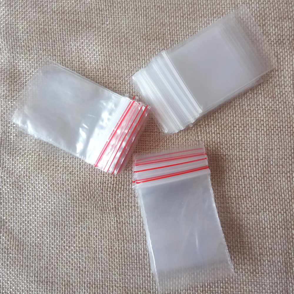 

100pcs 4*6cm Jewelry Packaging Bag Small Ziplock Zip Zipped Lock Reclosable Plastic Poly Clear Storage Bags Party Supplies