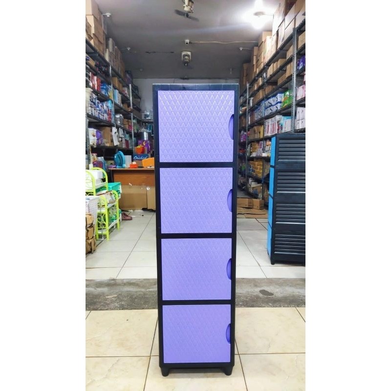 Lemari Plastik Pxton Flash 1 Pintu 4 Susun Bahan Plastik Lemari Plastik Pakaian Multifungsi