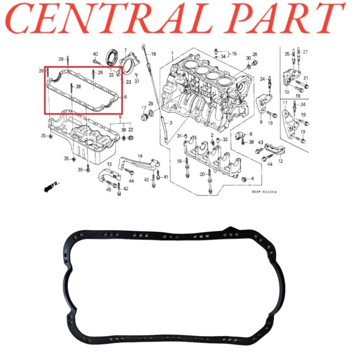 paking carter mobil honda civic nova tahun 1988 1989 1990 1991 berkualitas