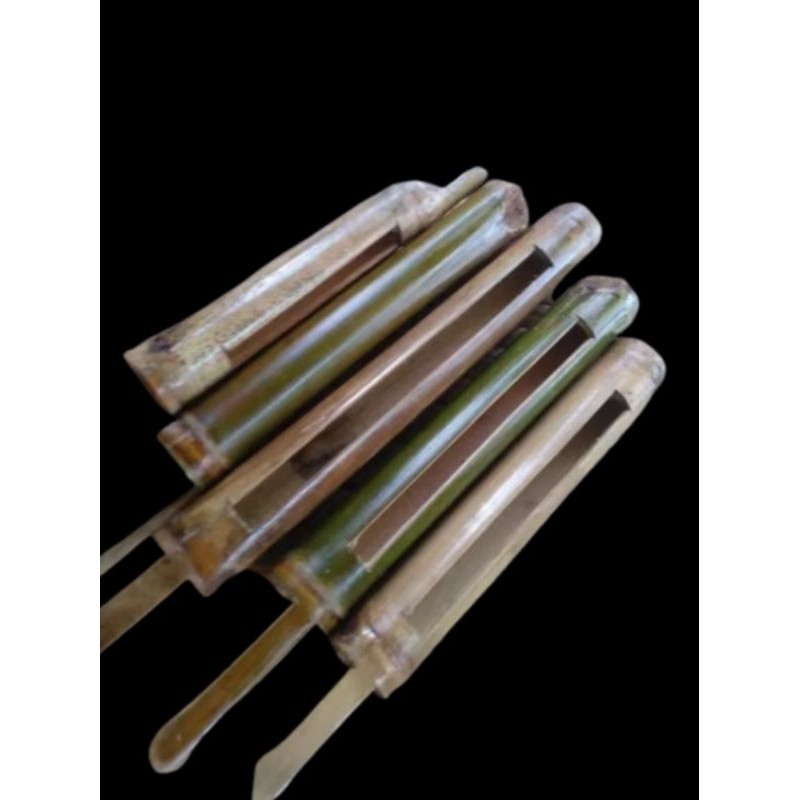 kentongan bambu kecil untuk pedagang keliling