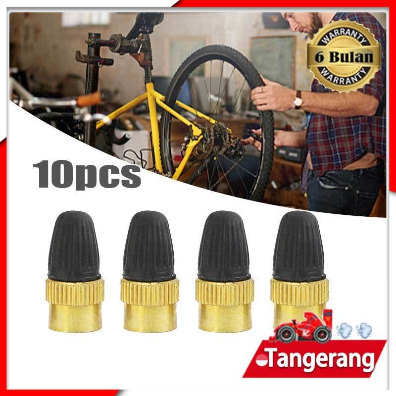 10PCS Tutup Pentil Ban Bukaan Pentil Ban Kuningan Untuk Motor Sepeda