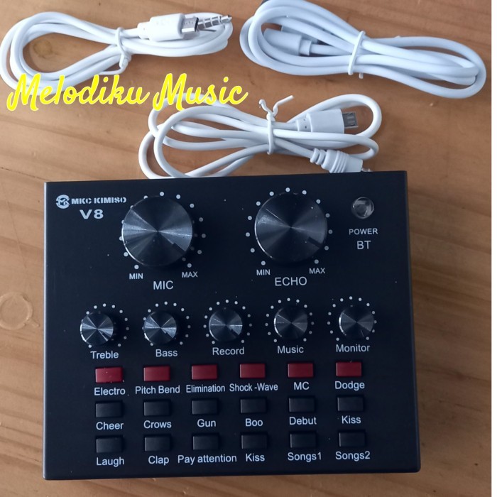 promo  -Soundcard v8 mixer bluetooth