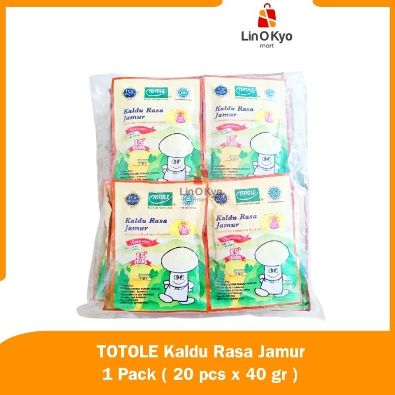 

TOTOLE 1 PACK 20 pcs x 40 gr Kaldu Rasa Jamur