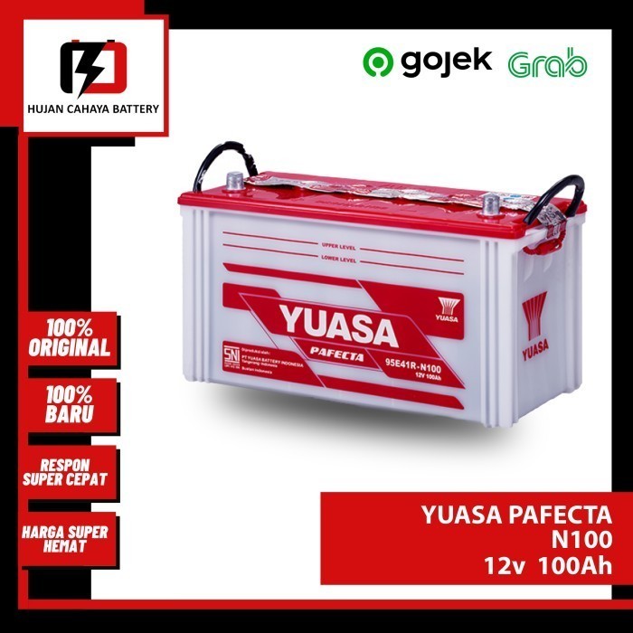 Aki Mobil YUASA PAFECTA N100 / N-100 / N100 - Aki DAIHATSU TAFT