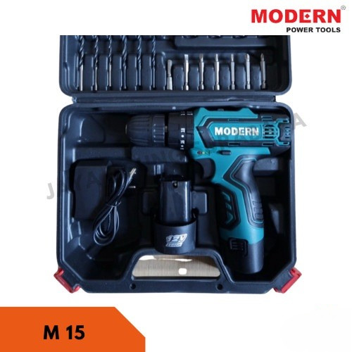 MODERN M15 Bor Baterai Tembok Batre / Cordless Drill M 15