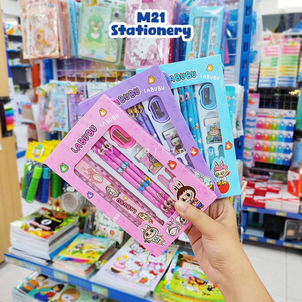 

STATIONERY SET FANCY / PAKET ALAT TULIS ANAK KARAKTER LUCU VIRAL SANRIO CAPYBARA STITCH LABUBU MURAH