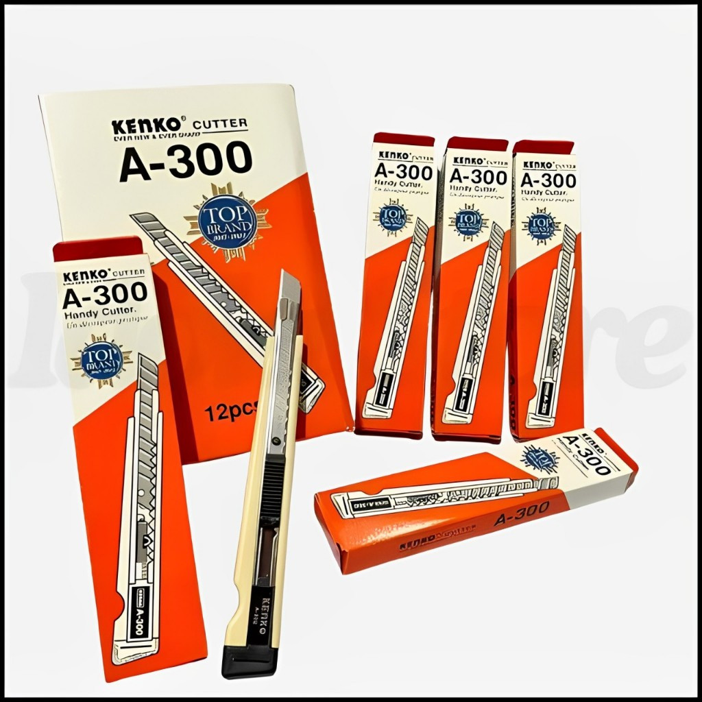 

[1 Pcs] Pisau Cutter Kenko A-300 / Alat Potong Pemotong / Handy Cutter Kenko A-300
