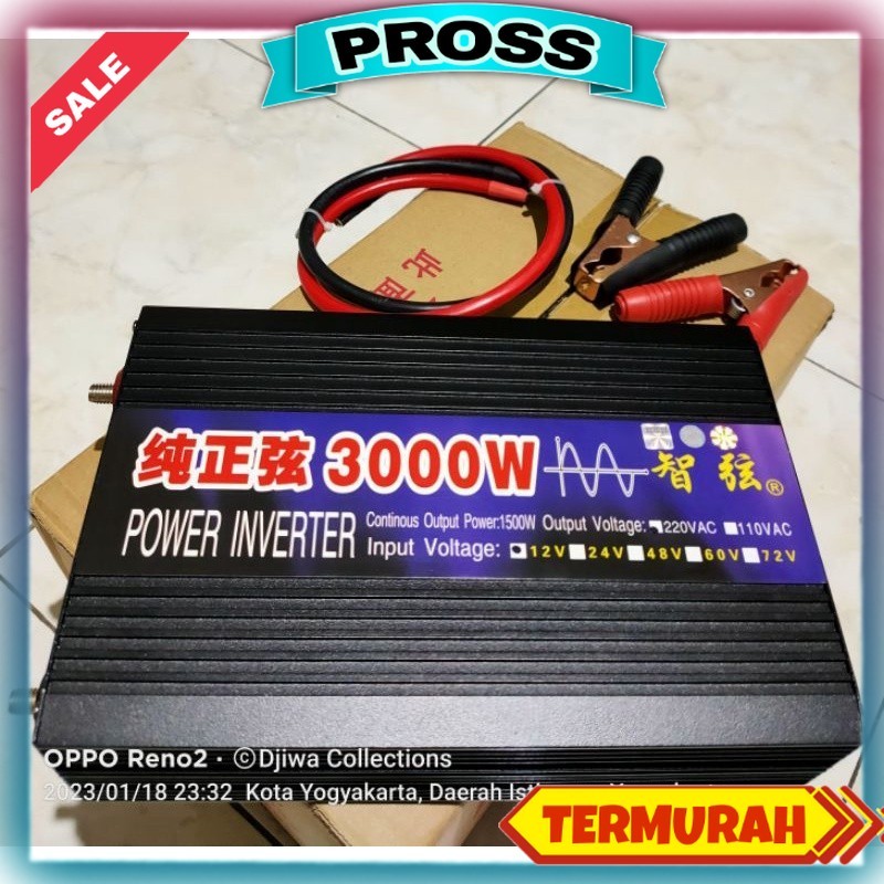 Power Inverter PSW 3000 W, Inverter SUNYIMA, Inverter Basuri Telolet, Sunyima Pure Sine Wave 3000 Wa
