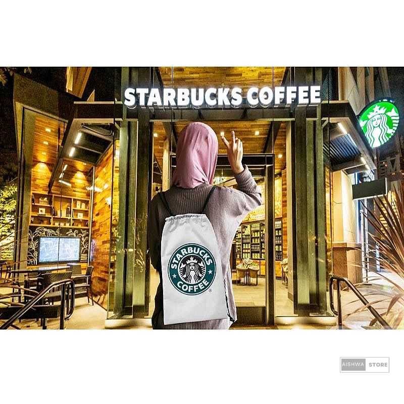 Terlaris Tas Serut Starbucks Non Ori Tidak Asli Bajakan Murah Bukan OriginalReallpict