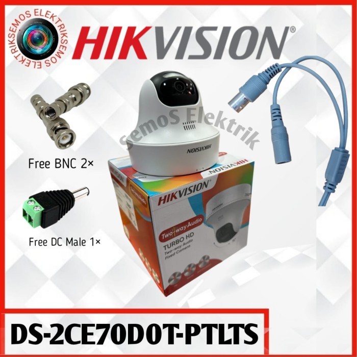DS-2CE70D0T-PTLTS 2MP HIKVISION Two-Way Audio Fixed PT Camera
