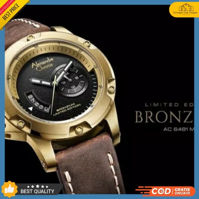 Jam Tangan Alexandre Christie AC 6481 MC Brounzium Limited Edition