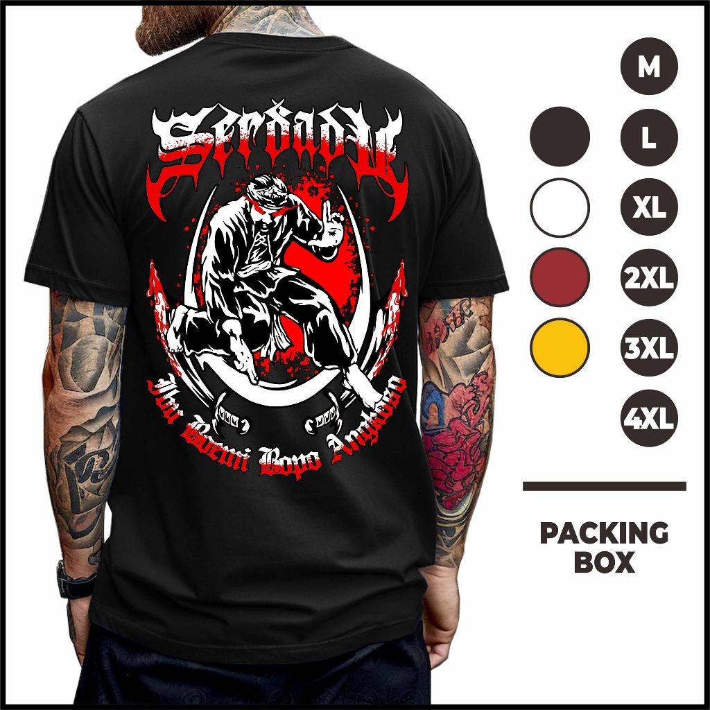 Kaos Baju Serdadu Psht Sh Terate Putih Terbaru Lawasan