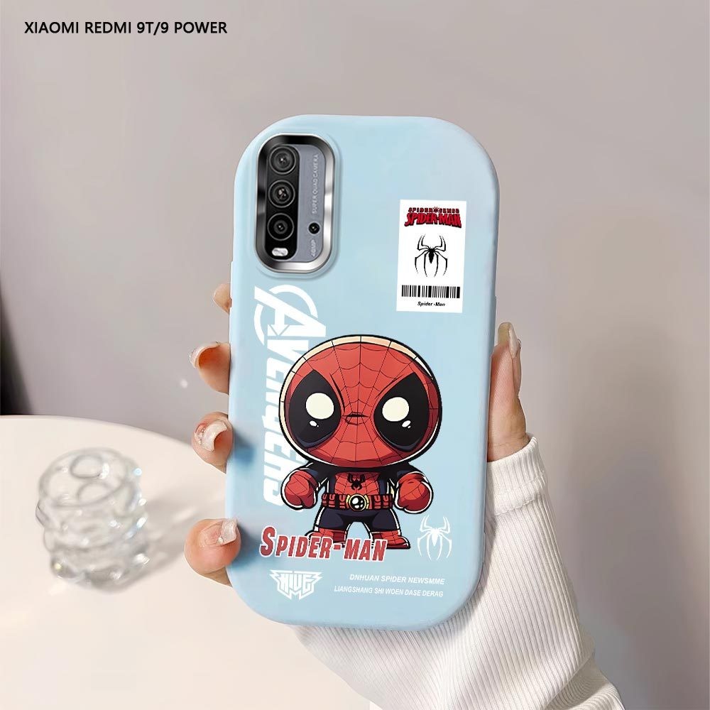 Softcase Untuk Xiaomi Redmi 9 9T 9A 9C A3 Marvel Superheroes Back Cover Case Soft Original Liquid Si