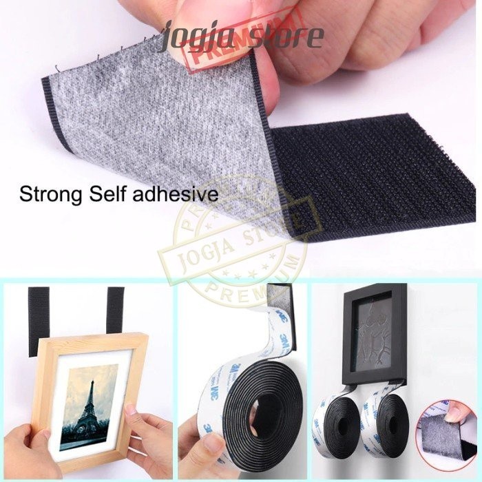 

Lakban Velcro 3M Perekat Double Tape Hook & Loop Sticker 1m x 2/3/5cm