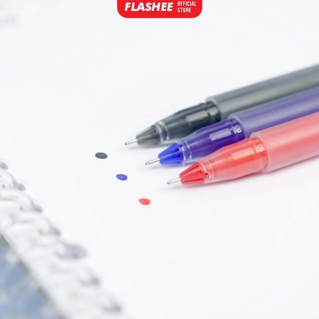 

Flashee Gel Pen FLSH Standard 0.5mm 1Pcs Pulpen Gel Tinta Hitam Merah Biru