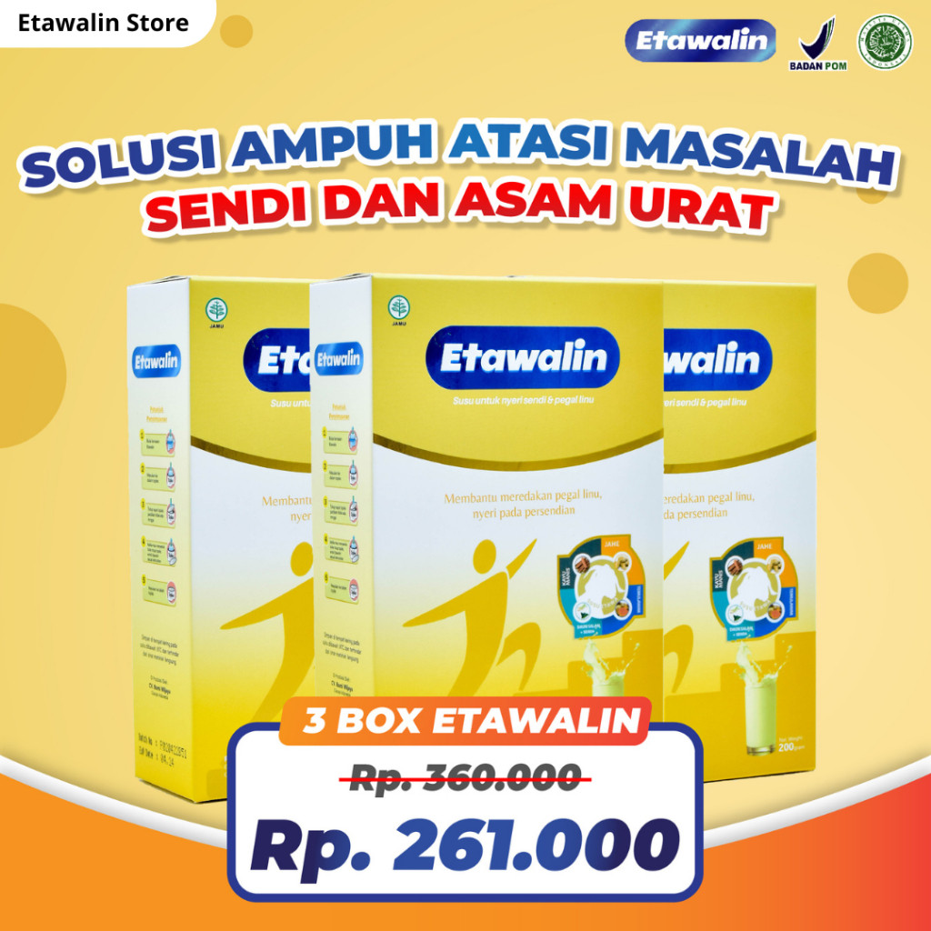 

Etawalin Susu Etawa Herbal Nyeri Sendi 3 Box