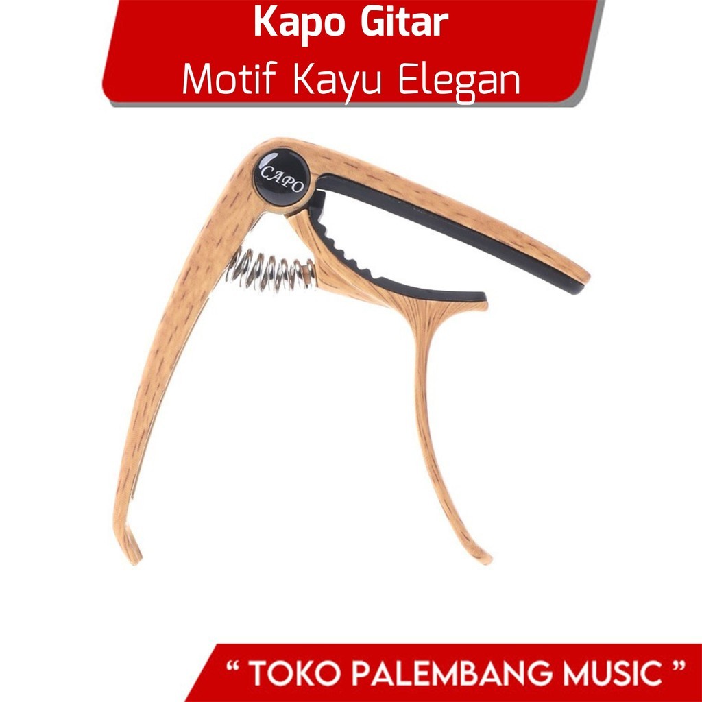 Kapo Gitar Motif Kayu Bahan Desain Kayu Capo Wood Gitar Akustik Klasik Elektrik