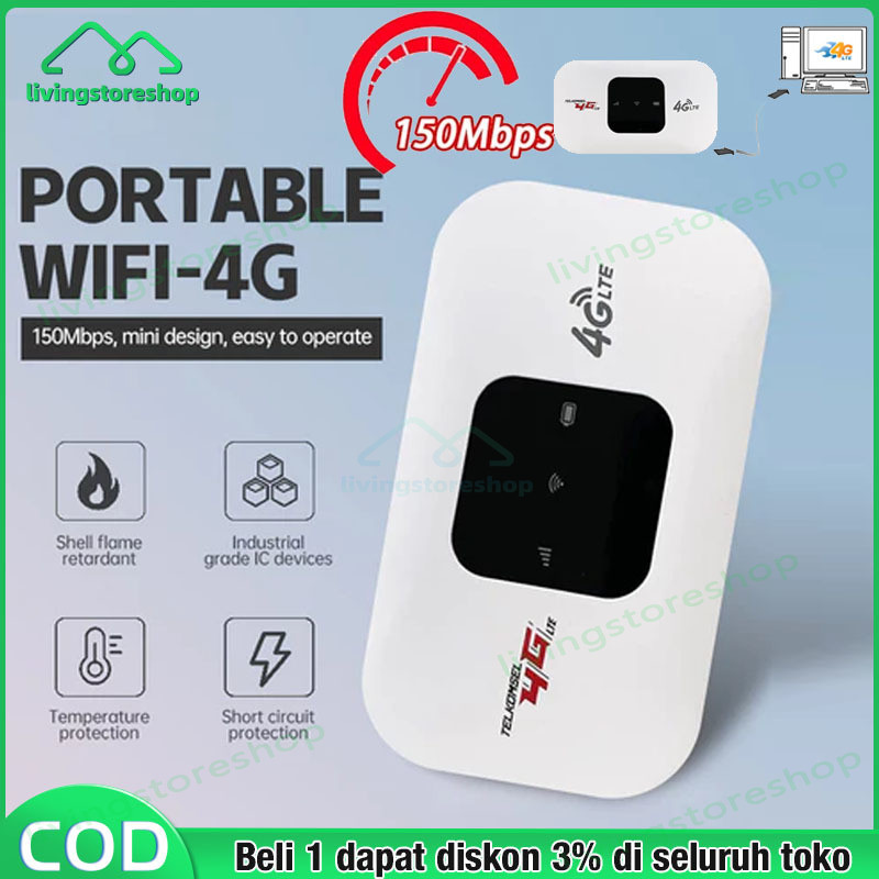 Modem WIFI Mifi All Operator 4g Mudah Dibawa USB 500Mbps 4g Portable Mobile WiFi Portable Semua Oper