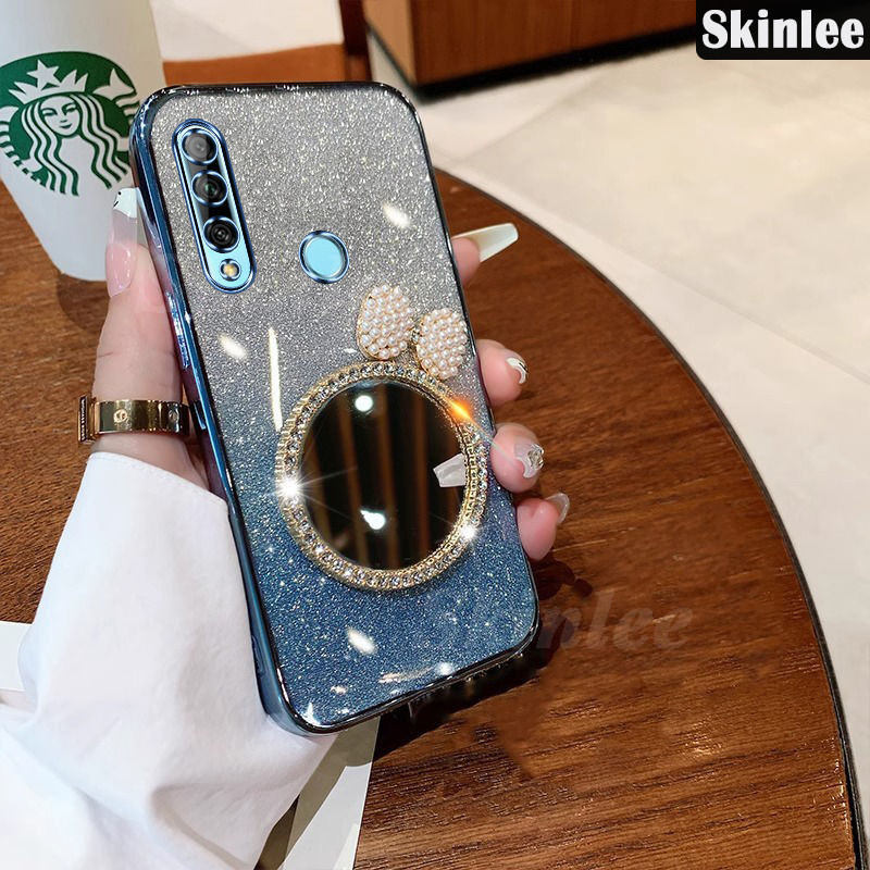 Untuk Huawei Y6P Y7 2019 Y7 Prime 2019 Y7 Pro 2019 Y7A Y8P Y9 Prime Y9s Case Pearl Butterfly Makeup 