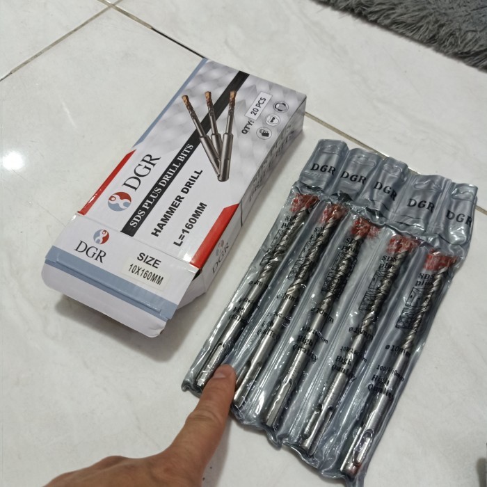 dgr mata bor tembok sds plus 10mm x160 / mata bor tembok sds dgr mata bor sds dgr