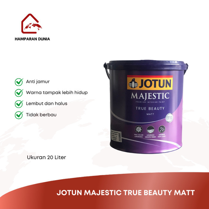 JOTUN MAJESTIC TRUE BEAUTY MATT  - CAT TEMBOK - 20 LTR